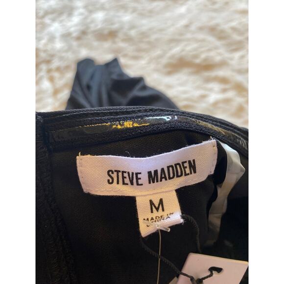 NWT Steve Madden corset top. Size M. Black - Picture 4 of 5